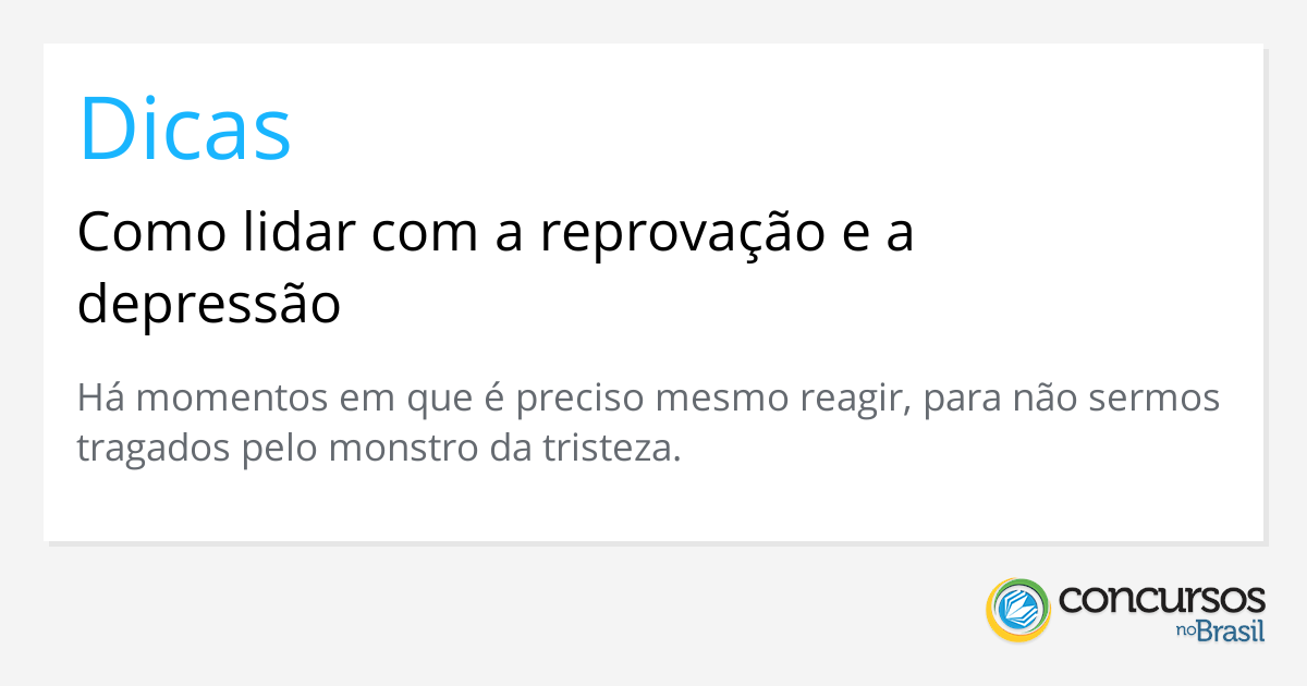 Como sair da reprovação?